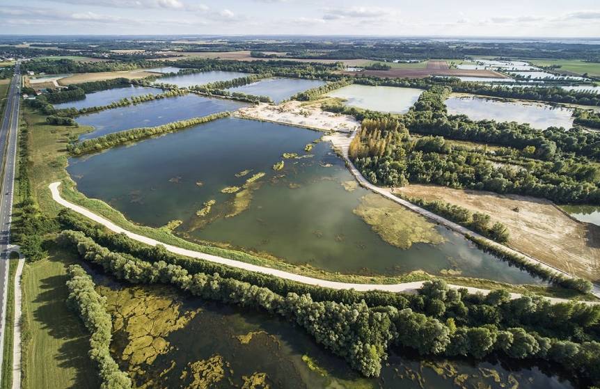 Les Ilots Blandin sont construits sur d'anciennes gravières en France